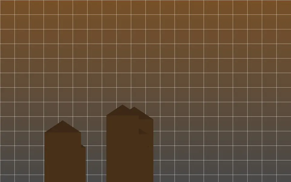 Visuel schématique de maisons et de plans, sans photo.